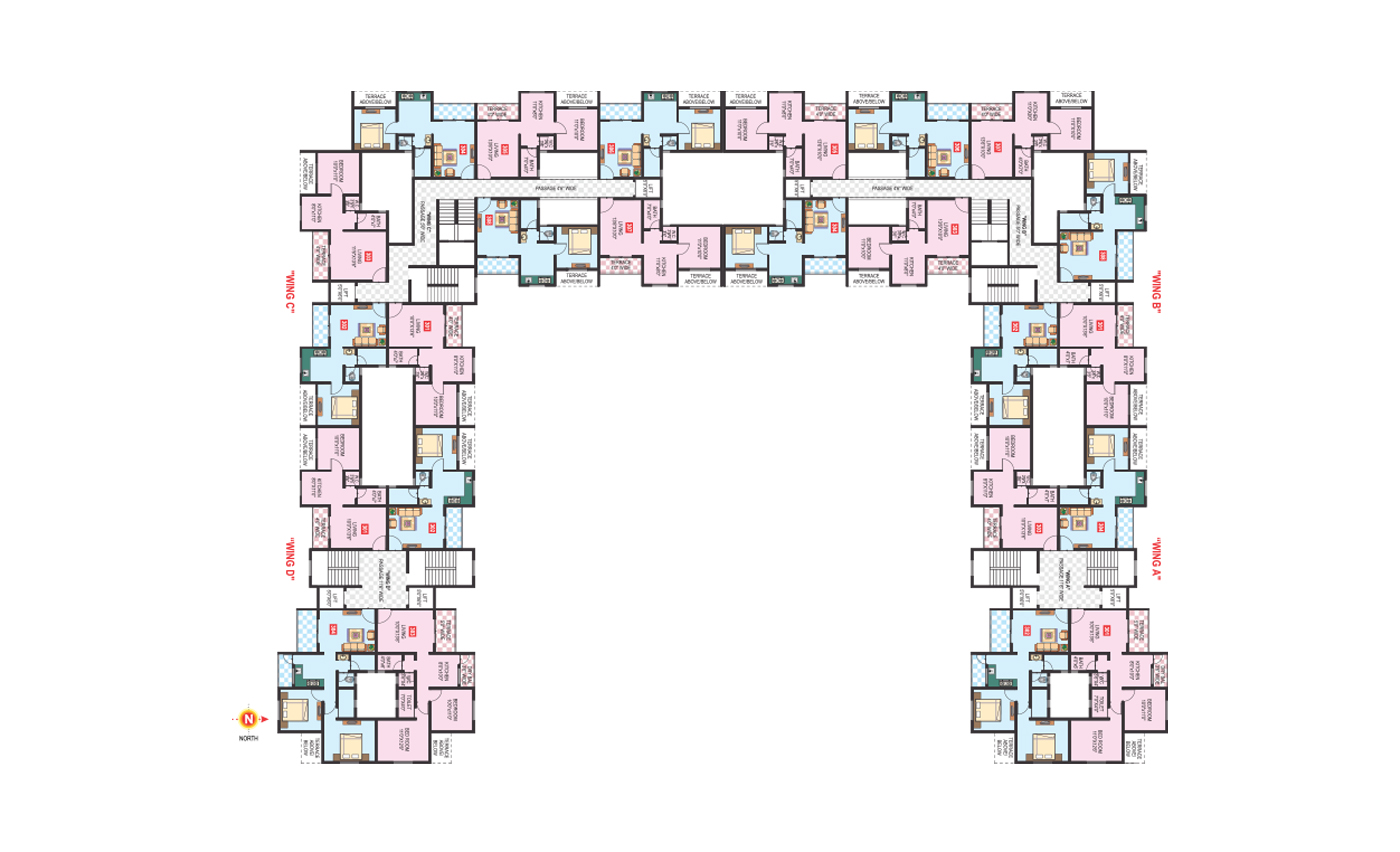 Vaishnavi Vastu Narayangaon -  3rd Floor Plan