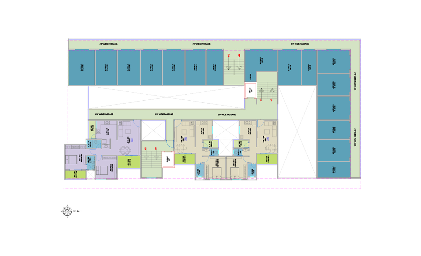 Vaishnavi Homes Marunji - 1st Floor Plan 